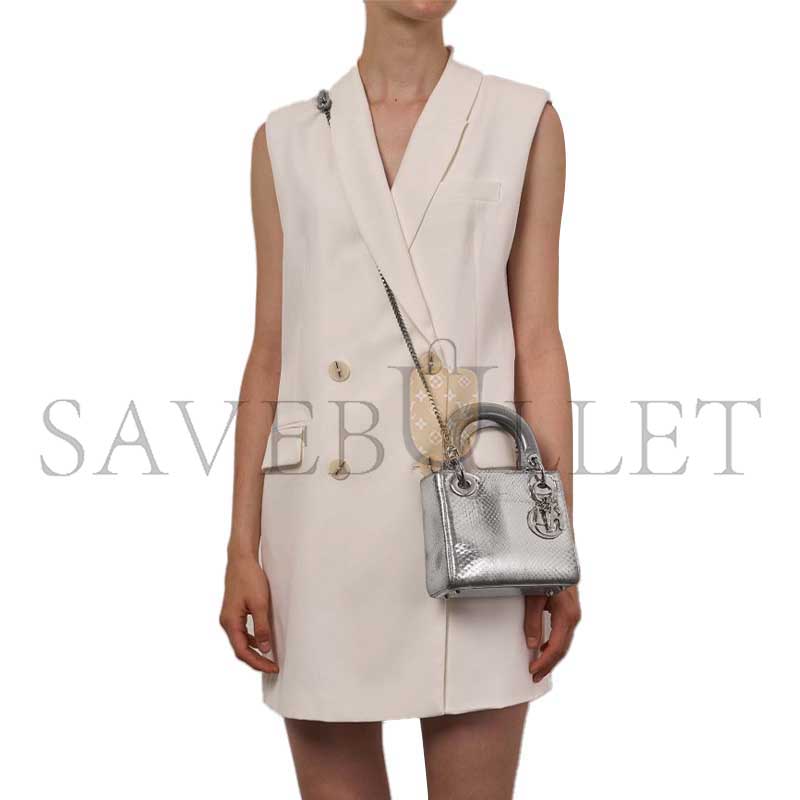 D*or lady mini python silver (17*15*7cm)